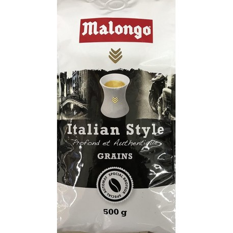 Malongo Cafe Grains Italian Style, 500g