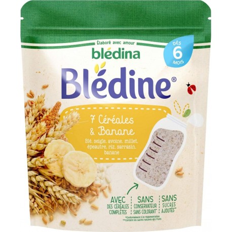 BLEDINA 7CEREALES & BANANE 6 mois 200g