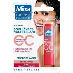 Mixa Soin Lèvres Nourrissant CC Correction Couleur Lèvres Sèches Et Ternes Teinte Cerise (lot de 6)