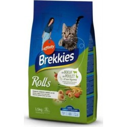 BREKKIES Croquettes Chien Rolls Au Foie 1,35Kg (lot de 3)