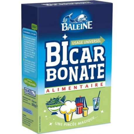 La Baleine Bicarbonate Alimentaire Usage Universel 800g (lot de 4)