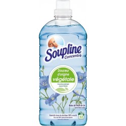 SOUPLINE Douceur végétale Adoucissant fleurs de lin 52 lavages 1,3l