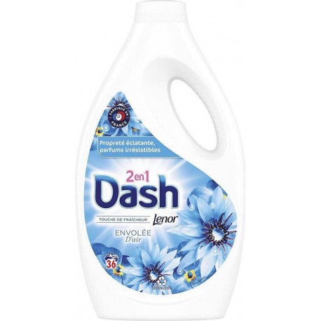 DASH Lessive Liquide Envolée d'Air 2en1 x36 1,8L