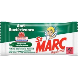 St Marc Lingettes Saint Marc anti-bactériennes x30