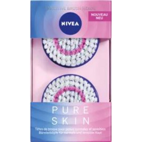NIVEA PURE SKIN EMBOUT SENS X2 2 brosses