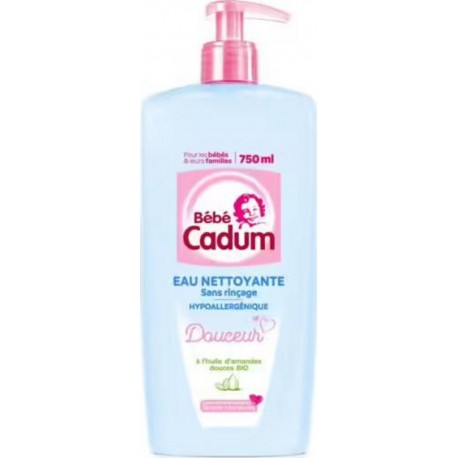 Cadum Bébé Eau Nettoyante 750ml (lot de 3)