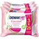 DEMAK'UP Lingettes douceur Cocoon peaux sèches 3x25 x3 paquets 25