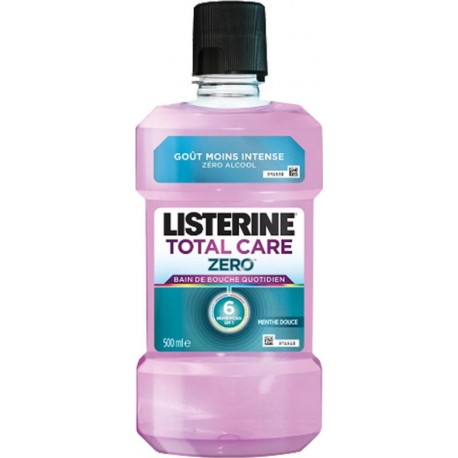 Listerine Bain De Bouche Total Care Zéro Menthe Douce 500ml (lot de 3)