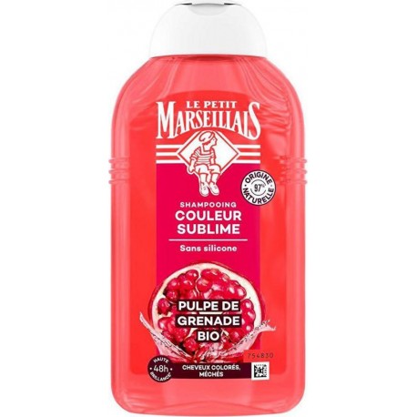 LE PETIT MARSEILLAIS Shampoing sublime couleur infusion coquelicot grenade bio 250ml