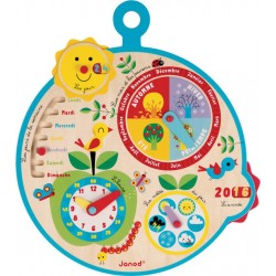 JANOD CALENDRIER AU FIL DU TEMPS EN BOIS