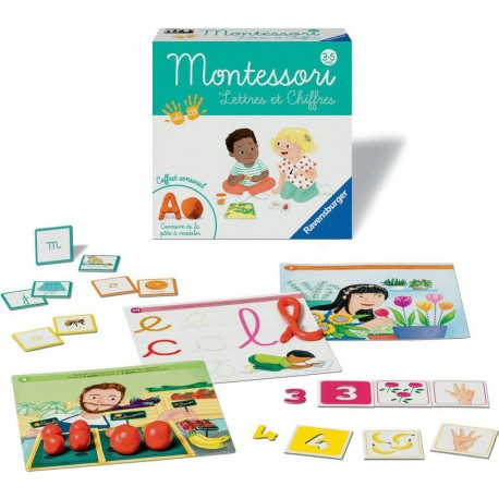 RAVENSBURGER COFFRET MONTESSORI LETTRES ET CHIFFRES