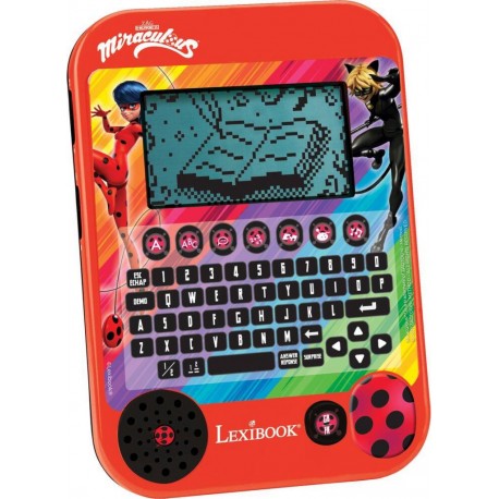 LEXIBOOK TABLETTE EDUCATIVE BILINGUE 80 ACTIVITES FRANCAIS-ANGLAIS MIRACULOUS