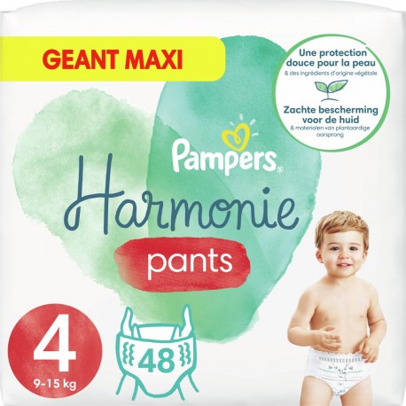Pampers Culottes Harmonie Taille 4 9-15Kg x48