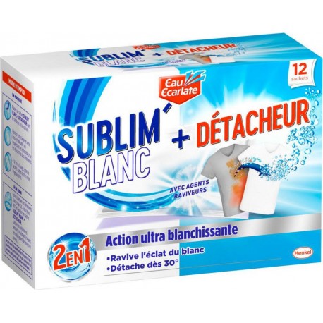 Eau Ecarlate ULTRA BLANC+DETACHEUR x12