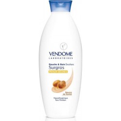 Vendome Douche & Bain Émollient Surgras Peaux Sèches au Beurre de Karité 750ml (lot de 4)