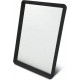 ELEGANZA Miroir en plastique 17.5x12.5cm noir