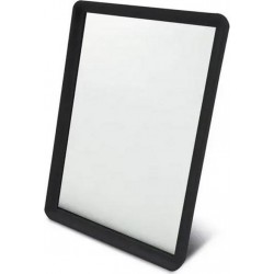 ELEGANZA Miroir en plastique 17.5x12.5cm noir