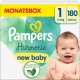 Pampers Couches bébé Taille 1 (2-5Kg) Harmonie x180