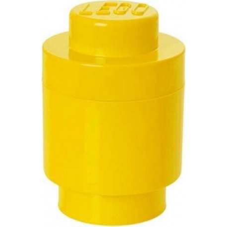 Lego Storage Set round 1 plot yellow jaune