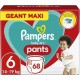 Pampers Culottes Baby Dry Pants T6 x68