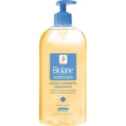 Biolane Dermo-Pédiatrie Huile Lavante Apaisante Corps et Cheveux 500ml (lot de 3)
