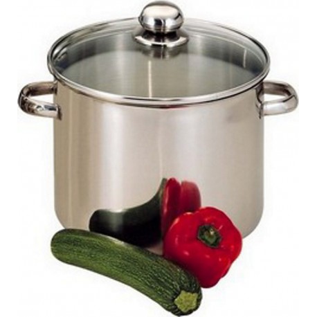 Baumalu Cocotte Marmite Faitout 19L diam 32cm + couvercle acier inoxydable