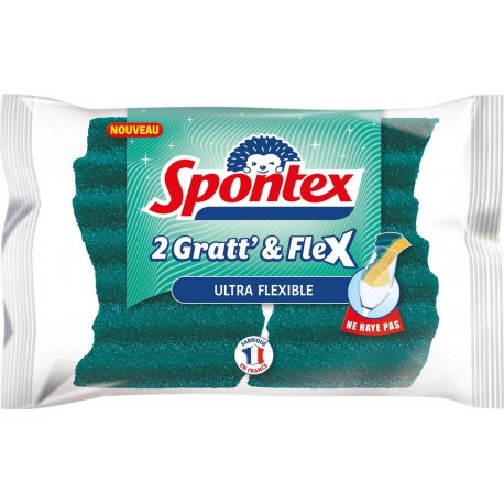 SPONTEX GRATT' & FLEX COMBINE SACHET PLASTIQUE