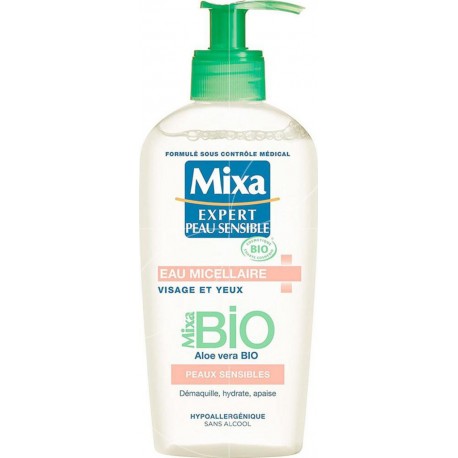 Mixa Eau Micellaire Visage & Yeux Aloe Vera Bio 200ml