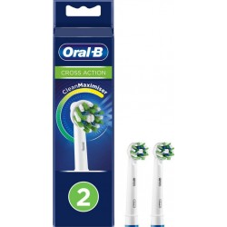Oral-B Oral B Brossettes Cross Action 2x2 brossettes boîte 2 brossettes