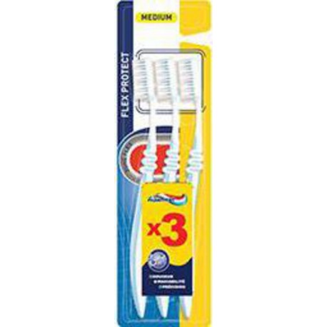 Aquafresh Brosse à dent Flex Medium x3