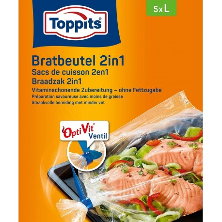Albal Sacs cuisson au four 2 en 1 5 sacs tailleL