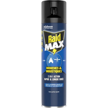 RAID MAX INSECTICIDES Mouches & Moustiques 400ml