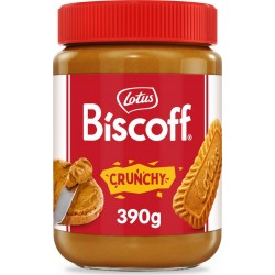 LOTUS Pâte à tartiner Spéculoos Crunchy BISCOFF 390g