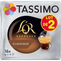 TASSIMO L’OR ESPRESSO Classique LOT 2x16 208g