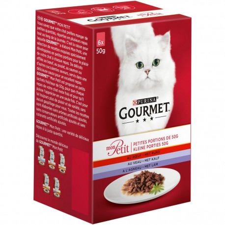 Gourmet Mon Petit Repas pour Chat à la Viande 50g par 6 rations (ne match pas avec AMZ) 7613034452450