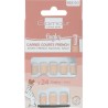 GLAMOUR Faux Ongles Carrés Courts French Manucure BEAUTE 24 pièce