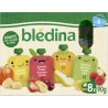 Blédina Compote Bébé Assortiments de Fruits dès 6 Mois 8x90g 720g