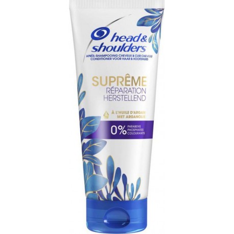 Head & Shoulders Après-Shampooing Antipelliculaire Suprême Réparation à l’Huile d’Argan 220ml (lot de 4)
