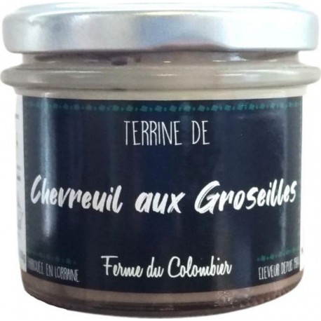 Ferme du Colombier Terrine De Chevreuil Aux Groseilles 100g