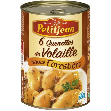 PETITJEAN Quenelles de Volaille Forestière 400g