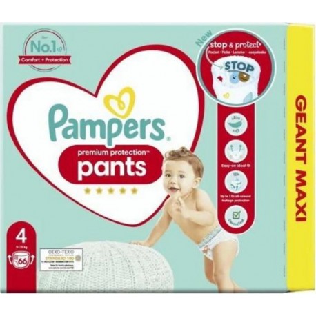 Pampers Culottes Premium Protection Pants Taille 4 x66