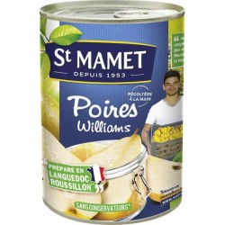 St Mamet Fruits au sirop Poires williams 225g