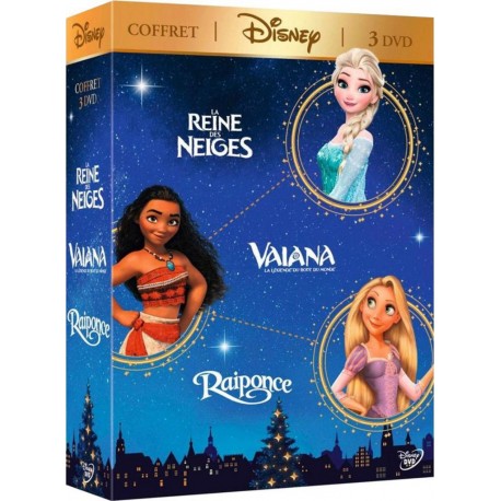 Disney Vaiana La Reine Des Neiges Coffret 3 DVD