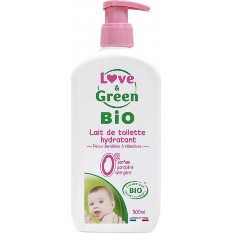 Love & Green Lait nettoyant Bio Sans parfum 500ml