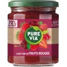 PURE VIA Confiture de fruits rouges réduit en sucres 300g