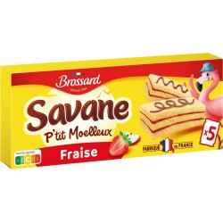 BROSSARD Petit moelleux à la fraise Savane 135g
