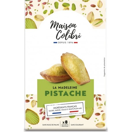MAISON COLIBRI Madeleine Pistache 8 madeleines