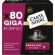 CARTE NOIRE Café Capsules Espresso Intensité 9 Compatible Nespresso 80 capsules