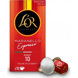 L'OR Café Capsules Espresso Intensité 10 Compatible Nespresso 10 capsules