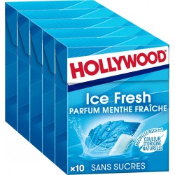 HOLLYWOOD Chewing gum icefresh les 5 boîtes de 14g